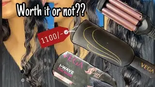 Vega Hair Waver Review | Beachy Waves Hair At Home 🏡 | Tech Avni