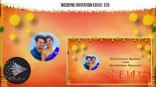 EDIUS || 00128 || WED-EDI-128 || Wedding Invitations | Multi Language | #EditPointIndia ||