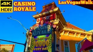 LasVegasWalk &bull; Отель и казино Casino Royale &bull; Январь 2026 (4K HDR)