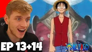 THIS MAN LUFFY IS TOO MUCH!!! One Piece Reaction Episode 13+14