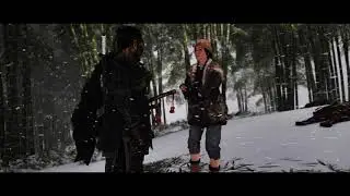 Ghost of Tsushima - Frozen Forest Crossroads