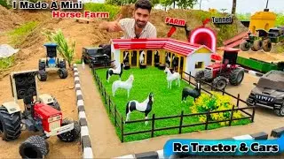 Building a mini horse farm using RC viechels ll contraction in mini city full videos 🔥🔥💪💪