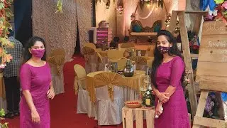 Best Covid protocol wedding at home by Happy Weddings Trivandrum | Stage Decoration, Panthal, Events