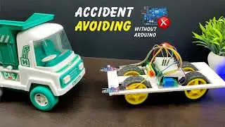 Automatic Accident Avoiding Car || Obstacle Avoiding Robot without Arduino UNO|| Arduino Projects