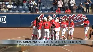 Arizona Softball sweeps 'Bear Down Fiesta' with win over Cal State Fullerton