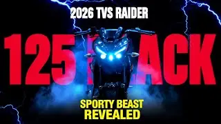 2026 TVS Raider 125 Black First Look &ndash; Sporty Design & New Features