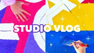 PAINTING 4 OUTDOOR MURALS + 1 PAIR OF SHOES!