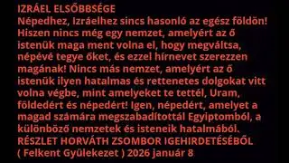 IZR&Aacute;EL ELSŐBBS&Eacute;GE.MINT LEHETŐS&Eacute;G!N&eacute;pedhez, Izr&aacute;elhez sincs hasonl&oacute;! Horv&aacute;th Zsombor igei &uuml;zenet