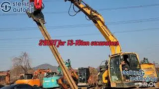 Sterling Auto tilt vibro hammer SH15T for 13-18ton excavators #sterlingtechnology 
