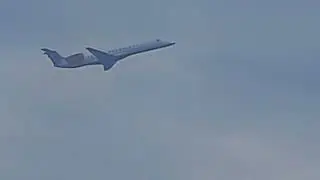 Loganair erj 145 takesoff from Newcastle to Southampton #loganair #scotland #plane 