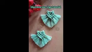 Macrame Earrings Tutorial | Easy step by step for beginners | Boho style | DIY | Handmade earrings