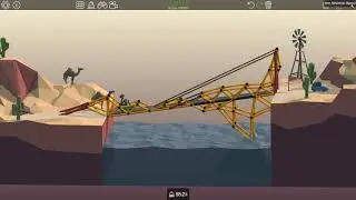 Poly Bridge 2-5 Slanted Drawbridge