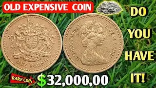 1983 QUEEN ELIZABETH II ONE POUND COIN VALUE AND DESCRIPTION