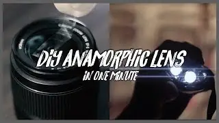 DIY Anamorphic Lens in 1 Minute!