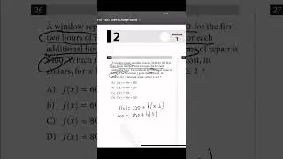 Constructing linear equations #exam #satmaths #highschool #collegeadmissions