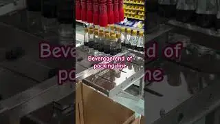 End of packing line for beverage auto carton packing line