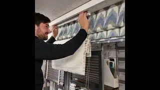 How to remove a Roman blind with spring brackets