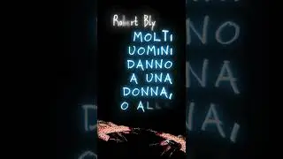 #robertbly #psicologia #scritturedinonritorno