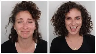 Makeup Routine and Water Only Refresh for Wavy-Curly Hair