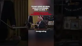 Trump signed a series of executive orders today. Here is all the clips I could find.