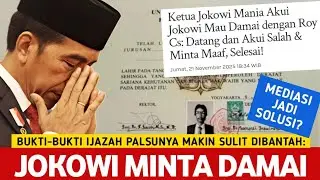 🔴LIVE‼️JOKOWI MAKIN KEPEPET, BUKTI-BUKTI IJAZAH PALSUNYA KIAN SULIT DIBANTAH. AKHIRNYA MINTA DAMAI