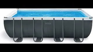 INTEX 26355EH Ultra XTR Deluxe Rectangular Above Ground Swimming Pool Set 18ft x 9ft x 52in &ndash; Includ