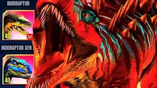 METRIACANTHOSAURUS VS INDORAPTOR GEN 1 AND GEN 2 | JURASSIC WORLD THE GAME