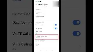 set preferred network type for jio sim | Preferred network type for jio | change network type