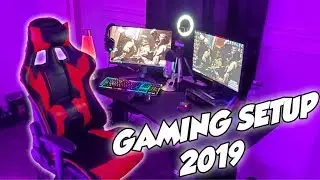 MY 2019 GAMING SETUP + NEW HOUSE TOUR!
