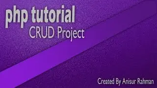 PHP Tutorial - CRUD Project (navigation bar) #2