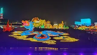 202.4M Chinese Dragon Friendly Plastic Bottle Environmentally Lantern