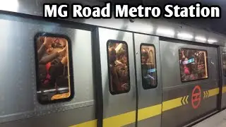 Delhi Metro Ride | MG Road Metro Station | Lifeline of Delhi #delhimetro #dmrc
