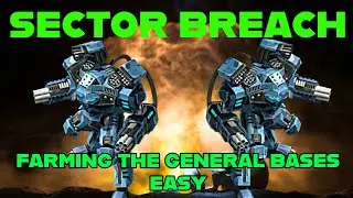 War Commander: Sector Breach - FARMING the General Bases Easy!