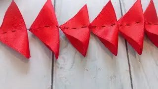 It's so beautiful!Easy DIY Fabric Flowers|Hand Embroidery Ribbon Work|Cloth Flowers|Quicky Crafts
