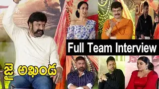 Balakrishna Akhanda Movie Full Team Interview | Akhanda Movie Success Interview | TjrOpenTalk
