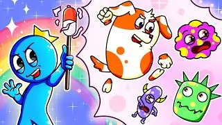 Rainbow Friends, but BLUE Refuses To Wash DIRTY Hands!  🧼 Good Habits | Hoo Doo Police