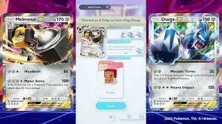 Melmetal EX и Dialga EX | Экспертная одиночная битва (Mega Rising) Pok&eacute;mon TCG Pocket