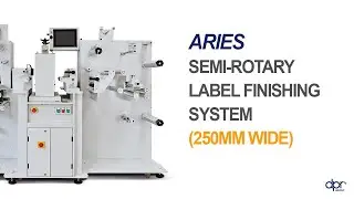 ARIES - Semi-rotary label finishing machine (250mm wide)