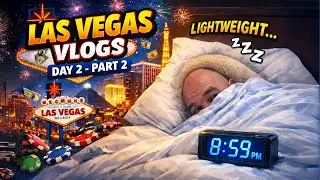 LAS VEGAS DAY 2 Part 2  Broken Toilets, Resorts World Wins & Fontainebleau & in BED by 9PM
