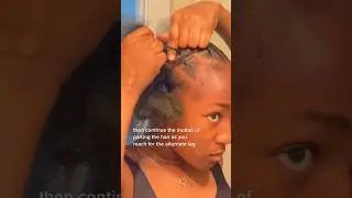 how to: cornrow #cornrows#naturalhair#hairtutorial