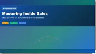 Inside Sales Playbook: Mastering Telesales for Growth