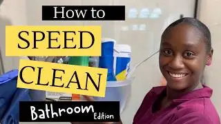 The FASTEST Way to Get Your Bathroom Sparkling Clean | Bathroom Speed Cleaning Motivation