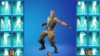 fortnite Jonesy The First Skin Showcase With Icon Series Dances & Emotes | Fortnite  Series
