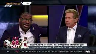 UNDISPUTED | Skip Bayless Go Crazy Bucs CUT WR Antonio Brown after storming off field mid-game