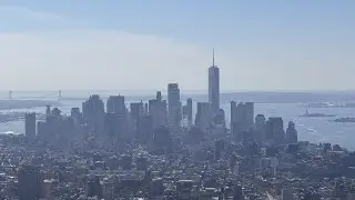 NYC Skyline in 4K &ndash; Empire State Building Observation Deck (80th & 86th Floors)