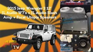 2015 Jeep Wrangler 2 12' JL Audio W7's + JL Audio Slash Amp + Focal Utopia Speakers, Project 420