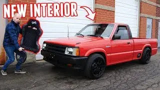 Drift Truck Gets a NEW INTERIOR - Racing Seats, Steering Wheel, Hydro & MORE!