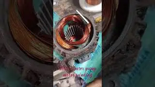 silver water pupm motor winding