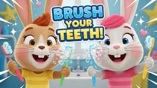 🐰🪥 Clean Teeth Song Story &mdash; Ruby & Rosie | Rabbit Kids TV