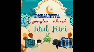 Selamat hari raya idul Fitri | Digital Betta | Animasi ikan cupang #shorts #idulfitri